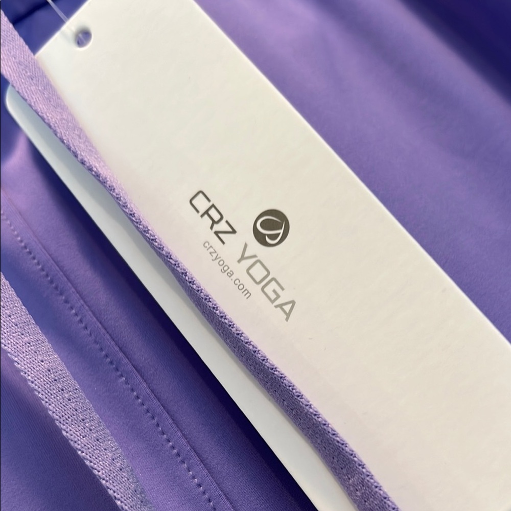 CRZ YOGA Purple Activewear Pants cropped - Picture 2 of 5